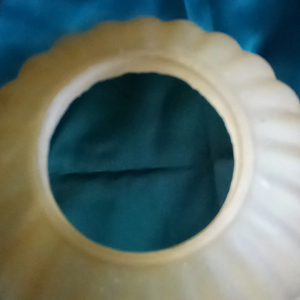 Thick glass Tuscany fluted chandelier or lamp globe